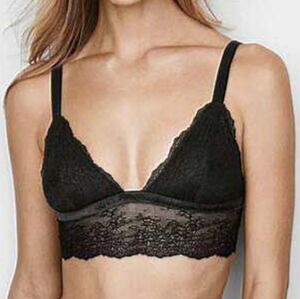 Victoria's secret bralett brasserie chantilly lace black medium